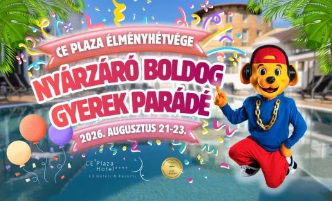 CE Plaza Hotel Siófok - Nyárzáró élményhétvége - boldog gyerek parádé