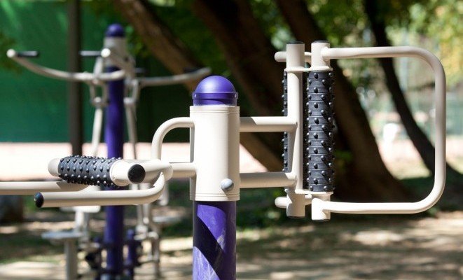 Fitness gépek a parkban - a Hunguest Hotel Helikon ajánlásával