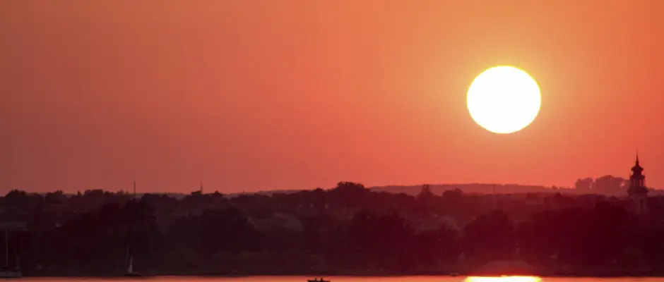 Keszthely naplemente - a Kristly Hotel ajnlsval