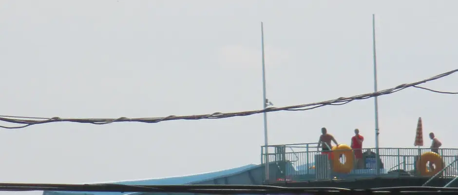 Az AQUAPARK csszdi lthatak az erklyrl - a Riviera Apartman ajnlsval