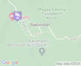 10 szállás Bakonybél térképén