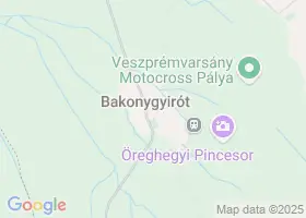 19 szlls Bakonygyirt trkpn