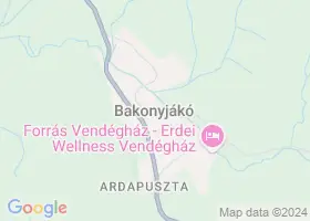 19 szlls Bakonyjk trkpn
