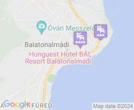 10 szállás Balatonalmádi térképén