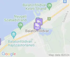 13 szállás Balatonföldvár térképén