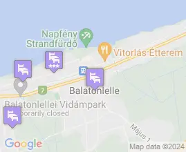 12 szállás Balatonlelle térképén