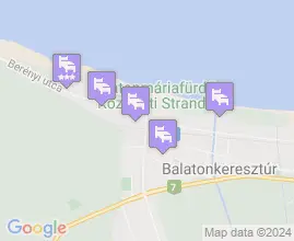 11 szállás Balatonmáriafürdő térképén