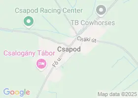 25 szlls Csapod trkpn