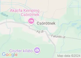 10 szlls Csrtnek trkpn