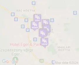 30 szállás Eger térképén