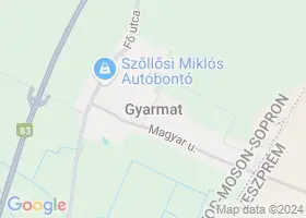 15 szlls Gyarmat trkpn