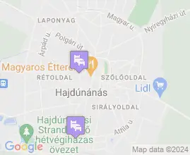 8 szlls Hajdnns trkpn