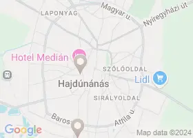 12 szlls Hajdnns trkpn