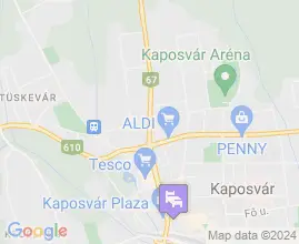 5 szállás Kaposvár térképén