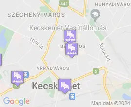 9 szlls Kecskemt trkpn