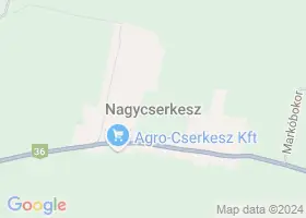 8 szlls Nagycserkesz trkpn