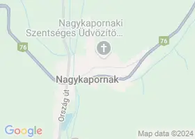 25 szlls Nagykapornak trkpn