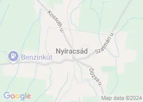 5 szlls Nyracsd trkpn