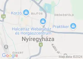 7 szlls Nyregyhza trkpn
