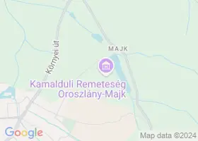 12 szlls Oroszlny-Majkpuszta trkpn