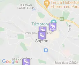 22 szállás Sopron térképén