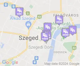 14 szállás Szeged térképén