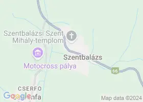 7 szlls Szentbalzs trkpn