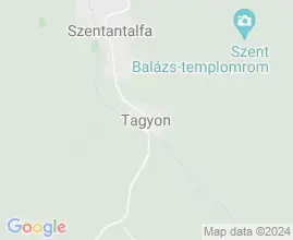 25 szlls Tagyon trkpn