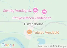 21 szlls Tiszabbolna trkpn