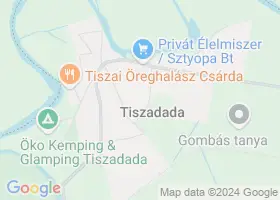 10 szlls Tiszadada trkpn