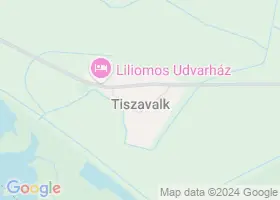 21 szlls Tiszavalk trkpn