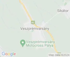 25 szlls Veszprmvarsny trkpn
